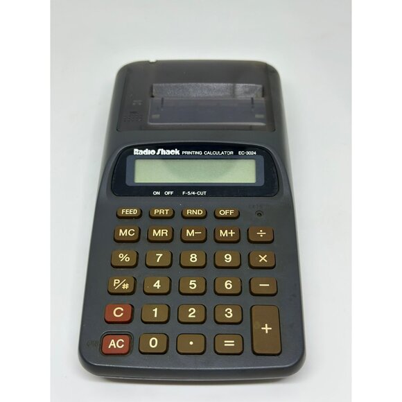 VTG Radio Shack EC-3024 Printing Calculator OLD STOCK Untested For Parts Only - Picture 2 of 7